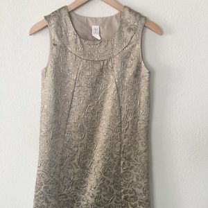 Aqua Gold Brocade Dress - NWT (XS)